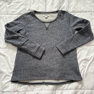 Lucky Lotus Pullover Sweater Womens Size Small‎ Blue Long Sleeve Officechic City